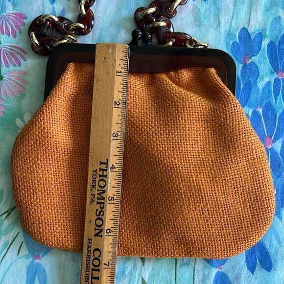 Walborg Made In Italy Vintage Purse - Woven Kisslock Plastic - Picture 11 of 12